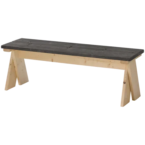 Timber wood bench wenge