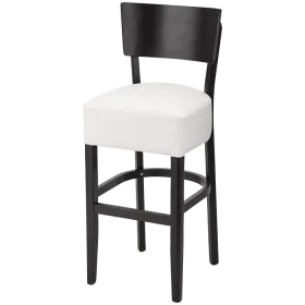 <p>Worldwide Seating Tabouret de bar Jeffrey.<br /><br />Châssis : hêtre teinté au choix, par ex. noyer, chêne ou wengé.<br /><br />Assise : similicuir, tissu de revêtement ou cuir véritable</p><p>Possible avec protection de marchepied en métal</p>.