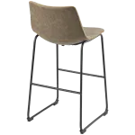 <p>Sgabello da bar Roma di Worldwide Seating Design</p><p>Struttura: acciaio verniciato a polvere in nero</p><p>Seduta: finta pelle in marrone</p><p>&nbsp image 2