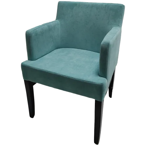 Remaining stock upholstered chair turquoise