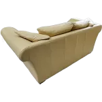 Special Offer: Three-Seater Genuine Leather Sofa in Beige image 2